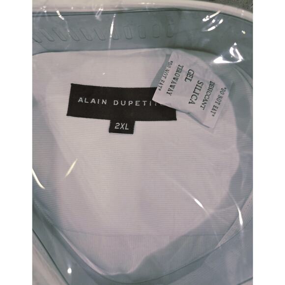 NWT Alain Dupetit Dress Shirt in White with Point Collar - Picture 4 of 4